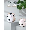 H&W Cow Piggy Bank, M Size, Unbreakable Coin Box for