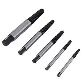 5pcs Broken Screw Extractor Bit, 4-18mm Damaged Bolt Screw Extractor,Tool Steel Extractors,with Left Handed Spiral Flute,for Remove Damaged,Rusted Or Stripped Screws,Bolts,Fasteners