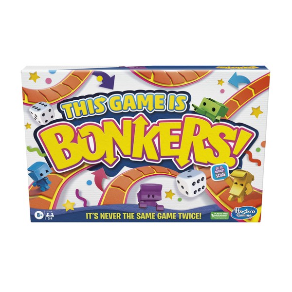 Hasbro Gaming This Game is Bonkers Board Game, Fresh Update of Classic Family Board Game, Wacky and Fun Board Games for Kids 8 and Up