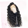FOMIYES Women Long Curly Lace Front Wig Heat Resistant Synthetic