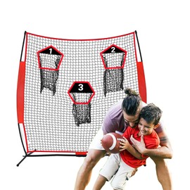 Doublehorse Football Pocket,Football Training Target,Adjustment Throwing Zone,Suitable for Any Football Net,Adjustable Height