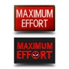 Antrix 2 Pcs Maximum Effort Tactical Embroidered Badge Emblem Hook