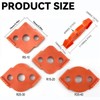 4Pcs High Hardness Corner Routing Templates Plastic Radius Quick Jig