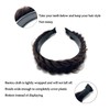 STHEJFB - Diadema ancha trenzada para el cabello, accesorios de