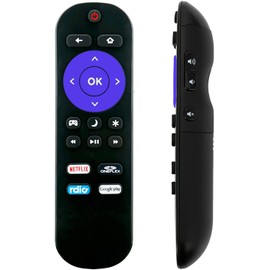 Replacement for Insignia ROKU TV Remote w/Volume Control & TV Power Button for All Insignia Roku TV NO Pairing NOT for Roku Player (Box) NOT for Roku Stick