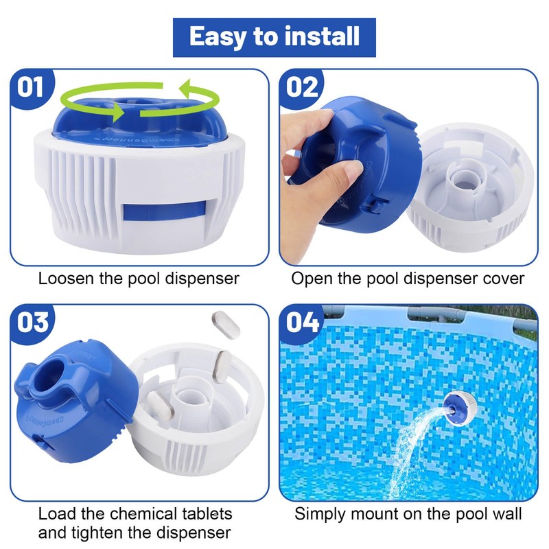 P04364 Pool Chlorine Dispenser Compatible with All Above Ground Pools