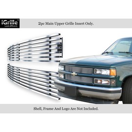 APS Compatible with 94-99 C K Pickup Suburban Blazer Tahoe Stainless Steel Billet Grille N19-S11058C