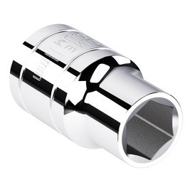 FOCMKEAS 11mm Shallow Socket, 1/2 Inch Drive, 6-Point, Metric, Heat Treated CR-V Steel Short Sockets, Full Polishing, 1.5 Inch Length