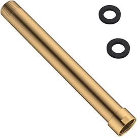 Shower Extender Arm, BSTIIU 8 Inch Extension Arm for Overhead Rainfall Shower Head, Brushed Gold