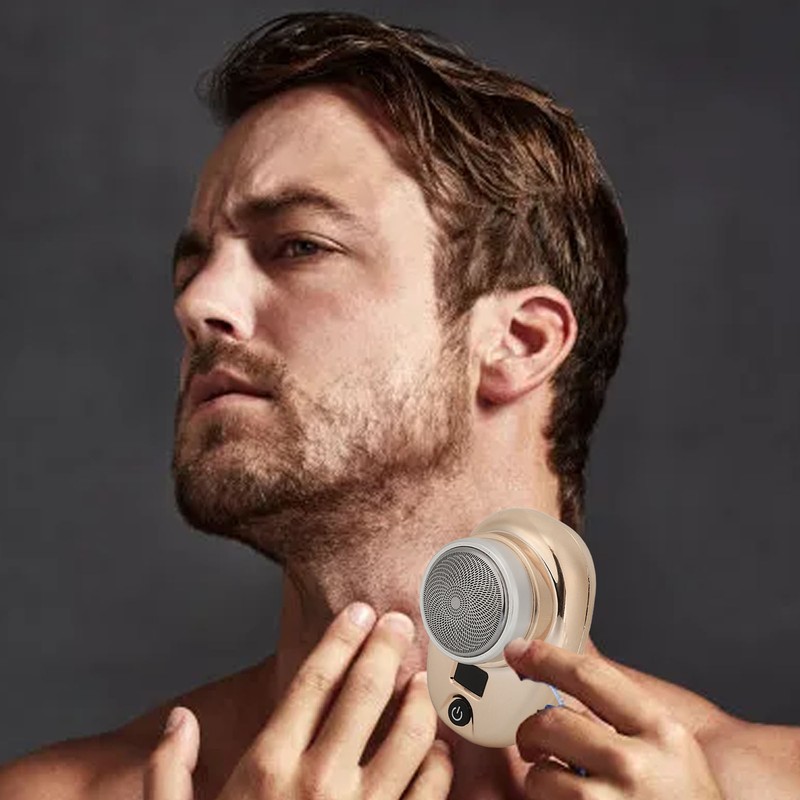 Electric Beard Trimmer Cordless Mini USB Rechargeable LED Display Waterproof