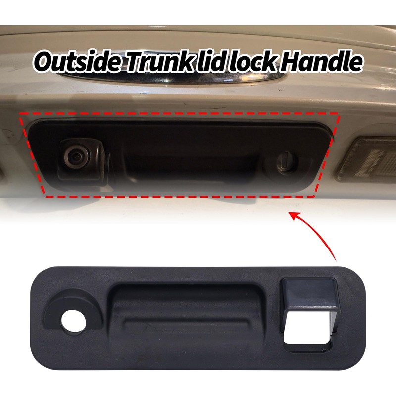 HiSport 81260-C1010 Rear Outside Trunk Lid Lock Handle Compatible with