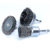 IROKCAKPT Hexagon Shaft Wire Brush Cup Brush Stainless Steel 3-Piece