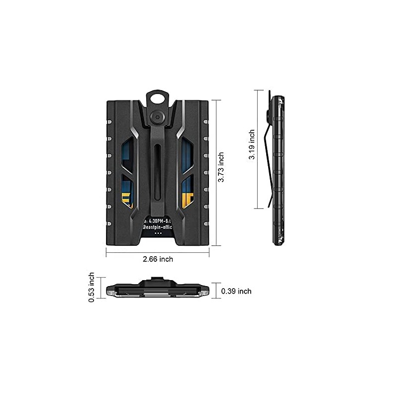 Badge Holder ID Card Holder Wallet, Holds Upto 4 Cards,