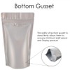 RIGHTPAK Stand Up Pouch Silver Matt 50 Pieces 19cm x