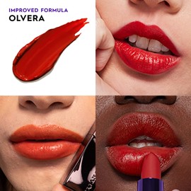 URBAN DECAY Vice Hydrating Lipstick (Olvera - Warm Blood Orange - Cream Finish), Creamy Formula, Moisturizing Lip Color with Aloe Vera & Avocado Oil, Vegan, Cruelty-free - 0.11 oz