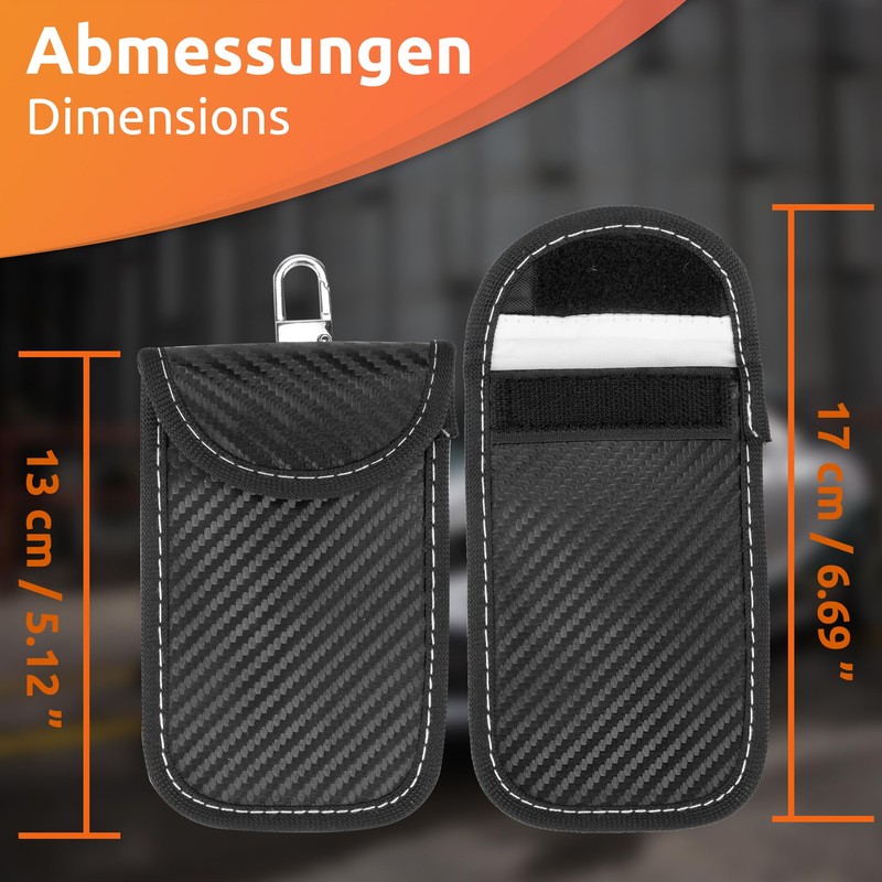 ECENCE 1 x RFID Car Key Case, Keyless Shielded Key