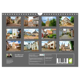 Ein Blick auf Gelnhausen (Wandkalender 2026 DIN A4 quer), CALVENDO Monatskalender: Gelnhausen - die Barbarossastadt im Main-Kinzig-Kreis (CALVENDO Orte)