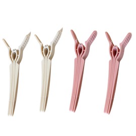 4Pc Hair Volume Clip,Root Volumizing Hair Clip Hair Volume Pincher Four-Prong Design, Suitable for Hairdressing Salons Straight Curly Flat Hair (pink)