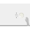NARUMI Plate, Milano Bianca, 6.3" (16 cm) White, Flower Pattern,