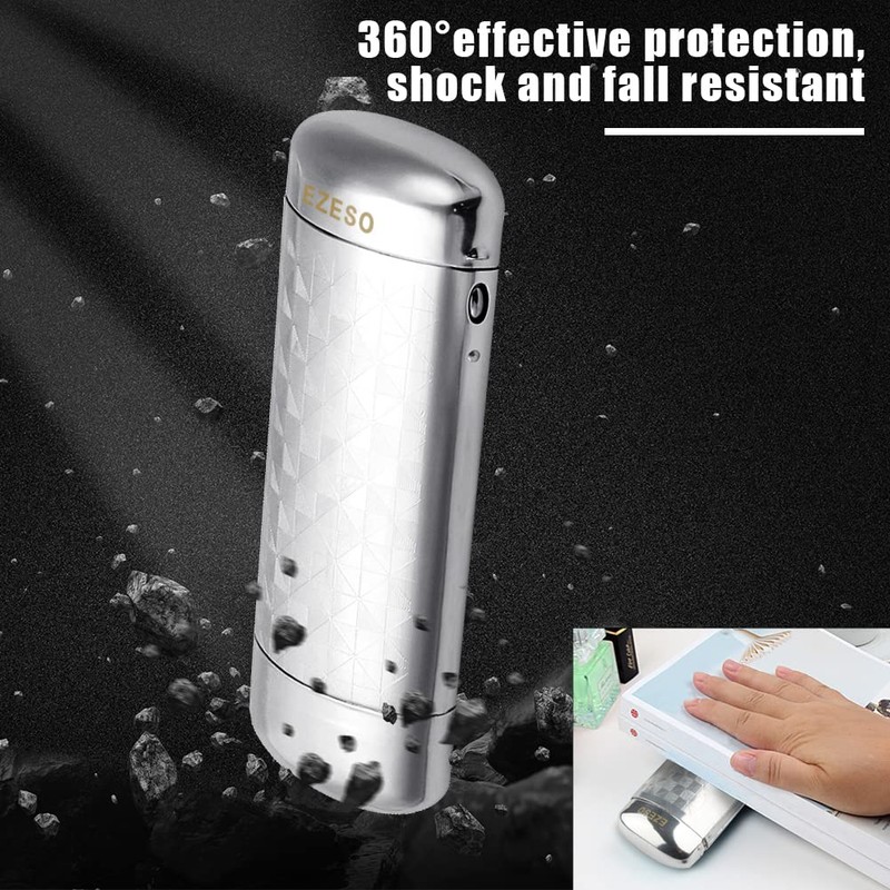 EZESO Glasses Case Spectacle Case Box Aluminum Lattice Nearsighted Eyeglass