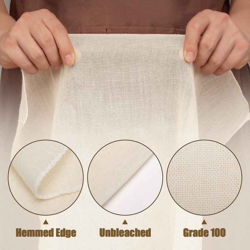 Amrules Cheese Cloths for Straining, 6PCS 20x20 Inch Grade 100