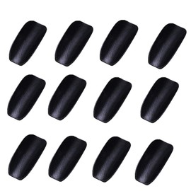 LUCKYBEE Hot Towel Holder, Wood Grain Hot Towel Holder, Hot Towel Tray, Hot Towel Rest, Black, Set of 12 (Black)
