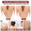 URAQT Back Scrubber, Exfoliating Back Scrubber for Shower, Double-Sided Back