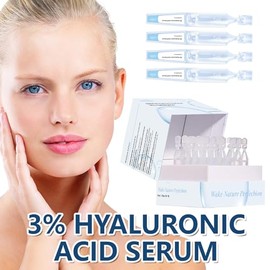 "RWSEFK "Viales de suero de ácido hialurónico al 3% ultrahidratantes, tubos de ácido hialurónico, ácido hialurónico Wake Nature Perfection, suero de ácido hialurónico al 3% para el rostro, suero u