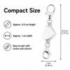Kryoflare Sterling Silver Heart Jewelry Clasp, 925 Sterling Silver Double