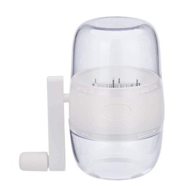 Nut Chopper, Portable Manual Nut Grinder with Hand Crank For All Nuts, Hand Held Food Shredder Cutter Mincer Blender Meat Grinder Kitchen Tool for Making Toppings(White)