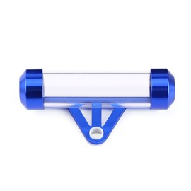 Motorcycle Document Tube, Universal Motorcycle Motorbike Secure Tax Disc Tube Cylindrical Holder Frame Waterproof Aluminium Motorcycle Tax Holder Trailer Registration Holder(Blue)