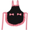 Bowknot Apron Multifunctional Cooking OilProof Waterproof Antifouling Apron for Kitchen(Black