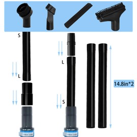 Aolleteau Hose Handle with Hose, Crevice Tool, Dust Brushes, Vacuum Hose Adapters Compatible with Shark Navigator Lift-Away Upright Vacuums ZU561, ZU562, ZU560 Blue, CU520, UV650 and UV725