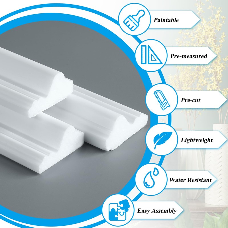 Pangda 3 Set Peel and Stick Wall Molding Kit Inner