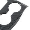 Car Center Console Shift Panel Trim Adhesive Glossy Carbon Fiber