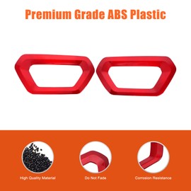 PIUGILH Front Fog Light Cover Compatible with Subaru Forester 2025+ Accessories, Front Grille Bezel Fog Light Covers Driver and Passenger Side Pair/Set (Red)