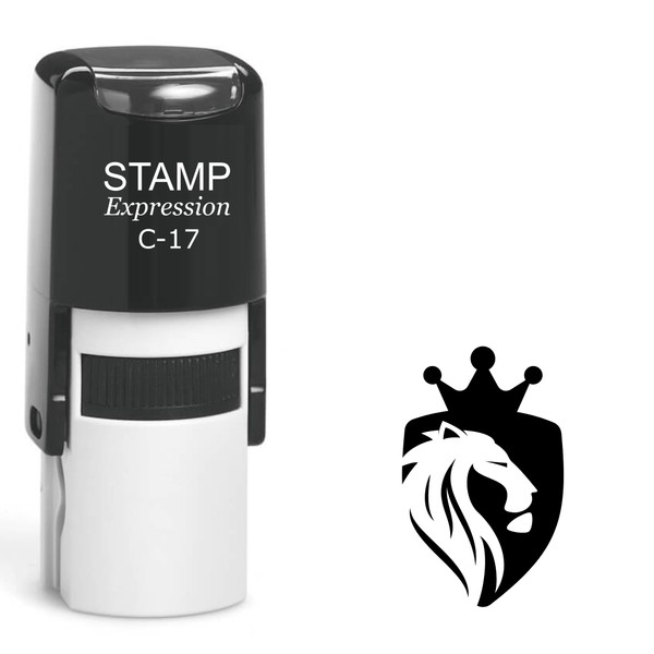 stampexpression - Shield with Crown and Lion Self Inking Rubber