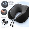 U-Shaped Travel Neck Pillow for Airplane and Car Rides –