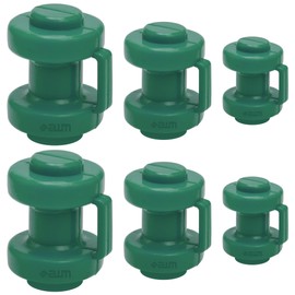 awm Trampoline End Caps Set Green Pack of 6 Protective Caps 25 mm Internal Safety Net Caps Inner