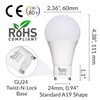 Simba Lighting LED GU24 A19 Light Bulb 12W 75W to