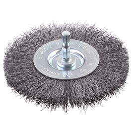 kwb kwb Scheiben-Brste fein, HSS-Stahldraht, ? 100 mm fr Metall und Stein, Drahtbrste fr Bohr-Maschine inkl. E6.3 Sechskant-Schaft, zum Entrosten, Entzundern, Aufrauen und Reinigen, 1 Stck