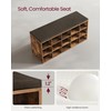 VASAGLE CUSTOS Collection - Shoe Bench, Storage Bench with Padded