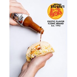 Brother Bru-Bru’s Hot Sauce – No Sodium, Salt Free, Sugar Free, Gluten Free, Vegan – African Hot Pepper Habanero Sauce, Seasoning & Spice – 5 oz (5 Ounce (Pack of 2), Habanero & African Spices)
