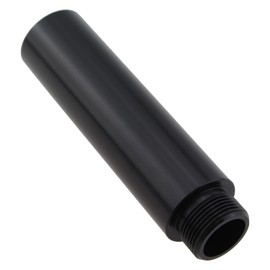 SQXBK 2PCS 76x20MM Metal Adaptor Threaded Microphone Extension Tube Black Microphone Stand Extension Tube for Extending the Height of Microphone Stand