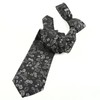 Alizeal Mens 3.15inches Flower Patterned Tie with Floral Printed Pocket
