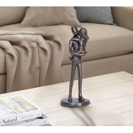 HAFKOIS - Figura de regalo para papá de hija, papá e hija, regalo de cumpleaños, regalo de cumpleaños, regalo de hija, escultura para el día del padre, Navidad, cumpleaños para papá, estatua de papá,