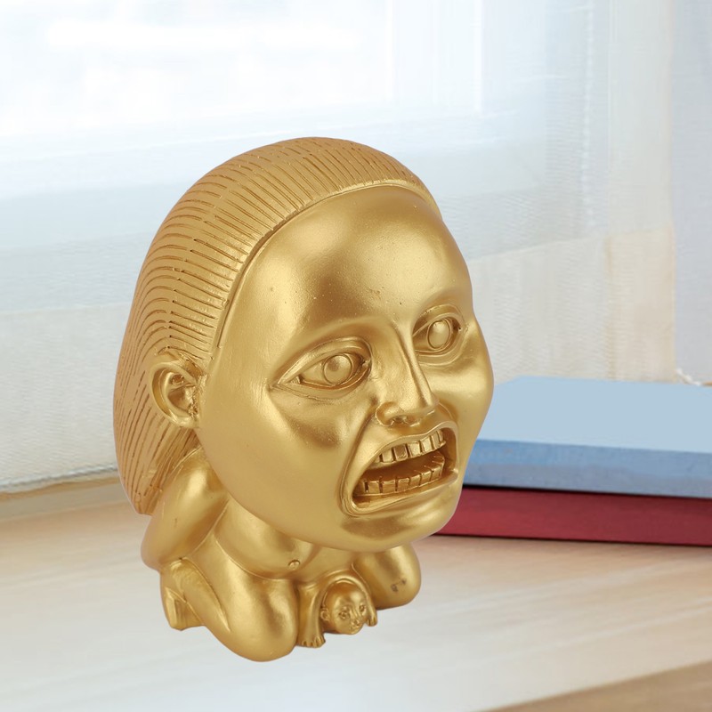 Fertility Statue Resin Handmade Golden Exquisite Creative Fertility Idol Sculpture
