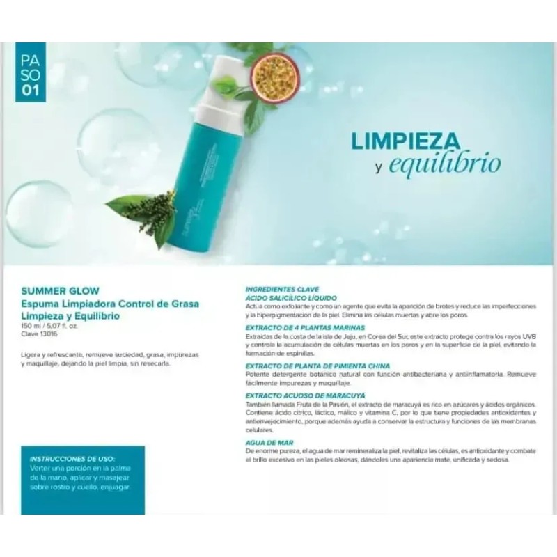 Set Summer Glow Control De Grasa Rutina Completa Terramar