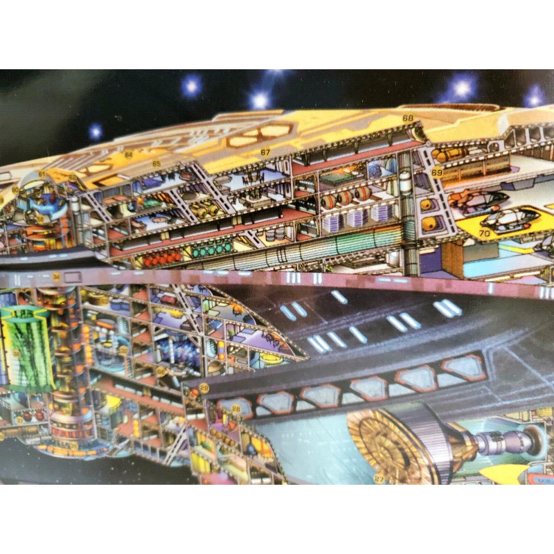 Star Trek Enterprise E Cut Away Poster Imported from Germany-