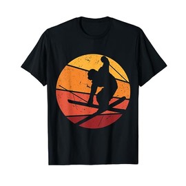 Skier Skiing Goggles Ski Slope Skier School Sunset Skier T-Shirt